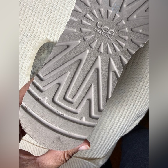 Women UGG Australia Mini Bailey Bow Snake Boot 1005534 Natural Size 9 - Picture 5 of 6